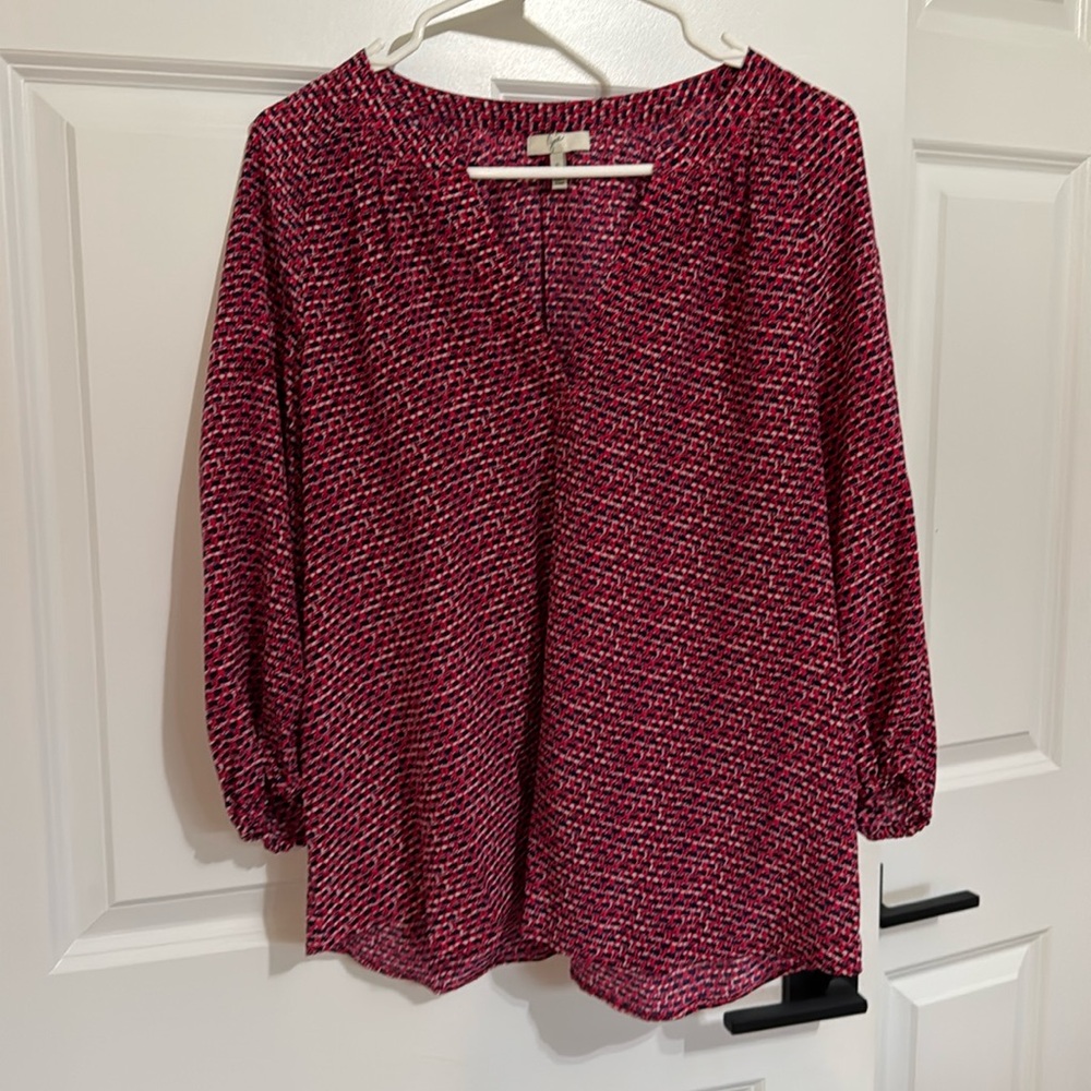 Joie silk pink blouse. Size small